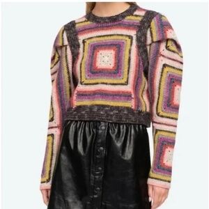 Sea Bette Multicolor Knit Sweater NWT